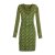 Vishes Langarm Damen Kleid Jerseykleid Sweatkleid Strickkleid - Kleid Damen Langarm Kleid Herbst olive 44