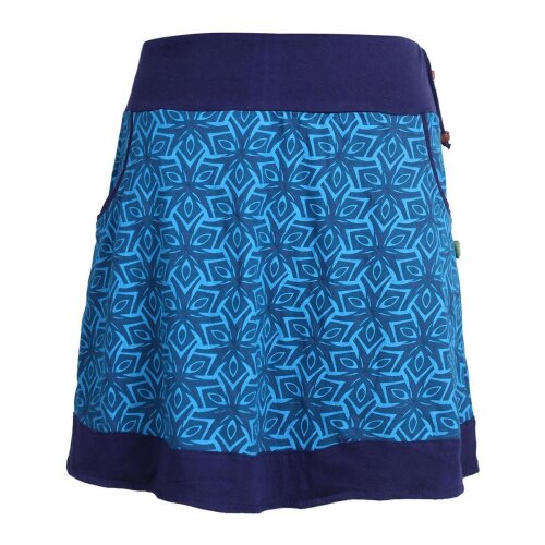 Vishes - Kurzer Damen Sommerrock zum Überziehen türkis 42