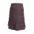 Vishes - Kurzer Damen Rock aus Baumwolle zum Überziehen mit Gummibund braun 34