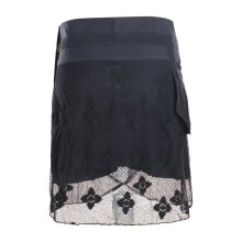 Vishes Damen Rock Mini Lagen Wickelrock Spitzenrock...