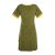 Vishes kurzarm Damen Hippie T-Shirt Kleid Tunika Jerseykleid Baumwolle olive 48-50