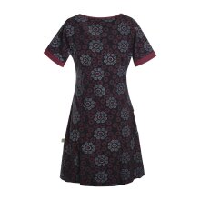 Vishes kurzarm Damen Hippie T-Shirt Kleid Tunika...