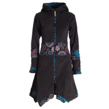 Vishes - Damen Mantel Fleecemantel Cardigan...