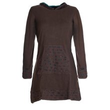 Vishes - Damen Kapuzenkleid Sweatkleid Hoodie-Kleid...