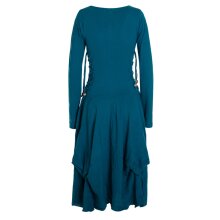 Vishes Langes Langarm Damen Kleid Bio-Baumwolle Einfarbig...