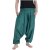 Vishes - Lange Unisex Baumwoll Haremshose Schlupfhose Einfarbig Einheitsgröße 34-46 türkisblau