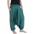 Vishes - Lange Unisex Baumwoll Haremshose Schlupfhose Einfarbig Einheitsgröße 34-46 türkisblau