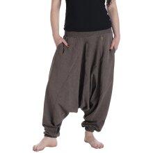 Vishes - Lange Unisex Baumwoll Haremshose Schlupfhose...