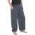 Vishes Lange Damen Sommerhose Haremshose Schlupfhose einfarbig Dehnbund mit Taschen Einheitsgröße (34-46) grau