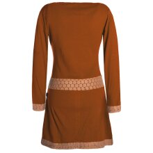 Vishes Damen Langarm Shirt Kleid Jersey Tunika Hippie...