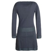 Vishes Damen Langarm Shirt Kleid Jersey Tunika Hippie...