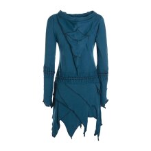 Vishes Langarm Damen Elfen Zipfel Kleid Tunika mit...