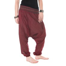 Vishes Sommer Haremshose leichte Pluderhose - Lange...