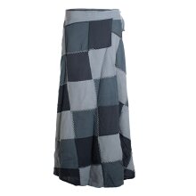 Vishes - Langer Damen Patchwork-Rock Wickel-Rock...
