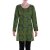 Vishes - Leichtes Langarmshirt-Kleid Damen Kleider Langarm Tunika retro olive 34-36