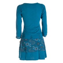 Vishes Langarm Damen Keid mit Mandals Rundhals Ausschnitt...