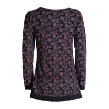 Vishes - Damen Langarm-Shirt Blümchen-Bluse...