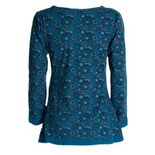 Vishes - Damen Langarm-Shirt Blümchen-Bluse...