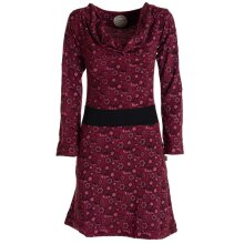 Vishes Damen Blumen Langarm-Kleid Damenkleid Shirtkleid...