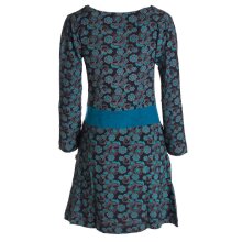 Vishes Damen Blumen Langarm-Kleid Damenkleid Shirtkleid...
