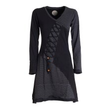 Vishes - Asymmetrisches Langarm Damen Baumwoll-Keid...