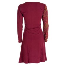 Vishes Asymmetrisches Langarm Jersey Kleid Damen kurz