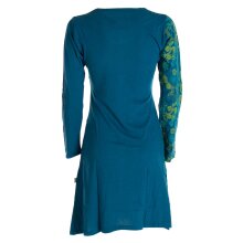 Vishes Asymmetrisches Langarm Jersey Kleid Damen kurz...
