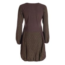 Vishes - Langarm Damen-Keid Ballon-Kleid Shirt-Kleid kurz...