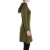 Vishes - Damen Spitzen-Kleid Blumen-kleid Lang-arm Rundhals Kapuzenkleid-er olive 46-48