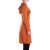 Vishes - Damen Spitzen-Kleid Blumen-kleid Lang-arm Rundhals Kapuzenkleid-er orange 46-48