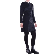 Vishes - Damen Spitzen-Kleid Blumen-kleid Lang-arm...