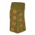 Vishes - Damen Baumwoll-Rock, 70er 80er Jahre Retro Blumen Muster bedruckt Taschen olive 46