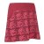 Vishes Kurzer Damen Baumwoll-Rock mit Facetten Bedruckt mit Taschen dunkelrot 48-50
