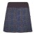 Vishes Kurzer Damen Baumwoll-Rock mit Facetten Bedruckt mit Taschen schwarz-blau 42
