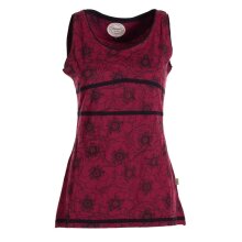Vishes - Damen Sommer-Top Shirt Tank-Top Blümchen...