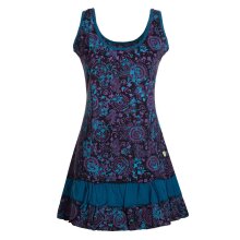 Vishes - Damen Lagen-Look Jersey-Tunika Sommerkleid...
