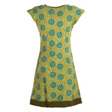 Vishes - Damen kurzarm Longshirt-Kleid Mini-Kleid...