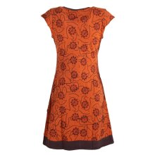 Vishes - Damen kurzarm Longshirt-Kleid Mini-Kleid...