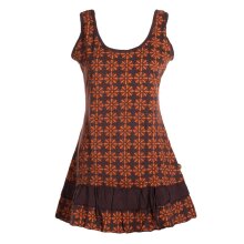 Vishes - Damen Lagen-Look Rüschen Jersey-Tunika...