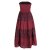 Vishes - 2in1 Damen Mittelalter Rock Bandeau-Kleid Langer Casual Maxi-Rock freesize dunkelrot