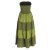 Vishes - 2in1 Damen Mittelalter Rock Bandeau-Kleid Langer Casual Maxi-Rock freesize olive