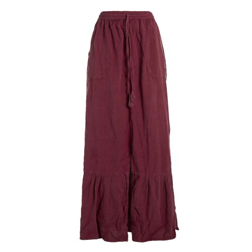 vishes Rock im used Look langer Rock dunkelrot 40-42