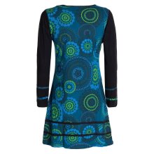 Vishes - Damen Langarm Longshirt-Kleid Sweatkleid...