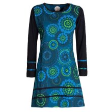 Vishes - Damen Langarm Longshirt-Kleid Sweatkleid...