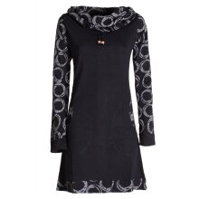 Vishes - Damen Lang-arm Kleid Schal-Kleid Winterkleider...