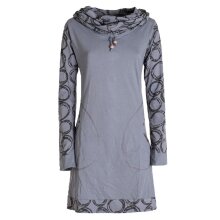 Vishes - Damen Lang-arm Kleid Schal-Kleid Winterkleider...