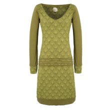 Vishes - Leichtes Jerseykleid Damen Langarm Kleider...