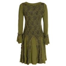 Vishes - Damen Langarm Longshirt-Kleid Sweatkleid...