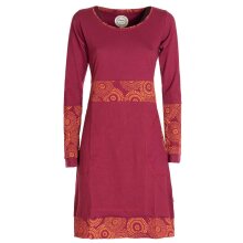 Vishes - Damen Langarm Longshirt-Kleid Sweatkleid...