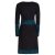 Vishes - Damen Langarm Longshirt-Kleid Sweatkleid Shirt-Kleid Tunika-Kleid schwarz 38